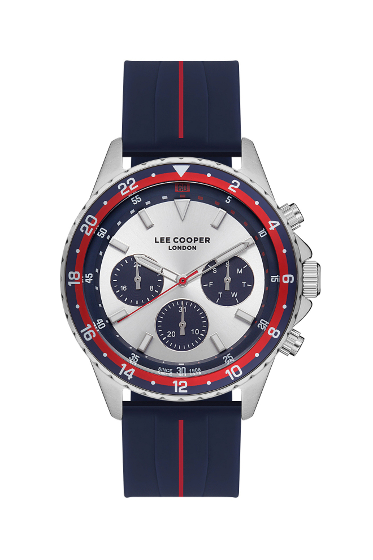 ساعت مچی مردانه چندکاره با صفحه نقره‌ای - LC07210.339