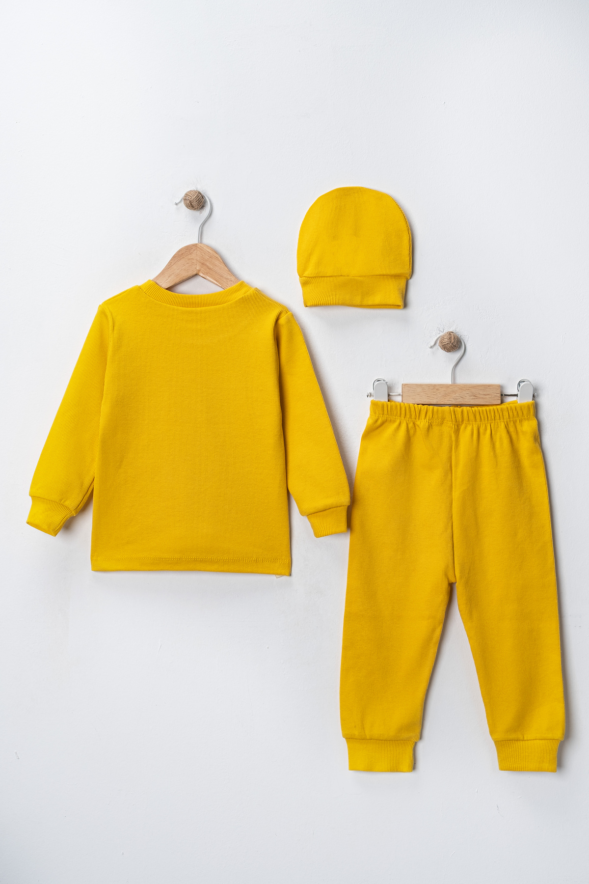 DIMPLE BABY Bereli 3 Parça Organik Pamuk Esnek Bebek Takımı fotoğrafı 2 (önizleme)