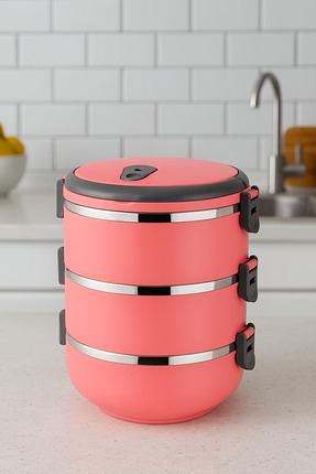 Genel Markalar Freshbox 3 Katlı Sızdırmaz Yemek Termosu Sefer Tası 1,8 Lt Koy...