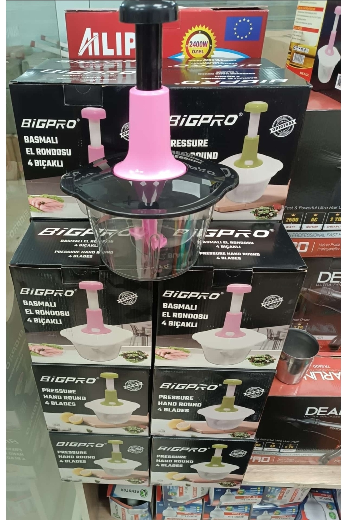 Bigpro Yeni model kuvvetlendirilmiş çelik 4 bicakli El Rondosu