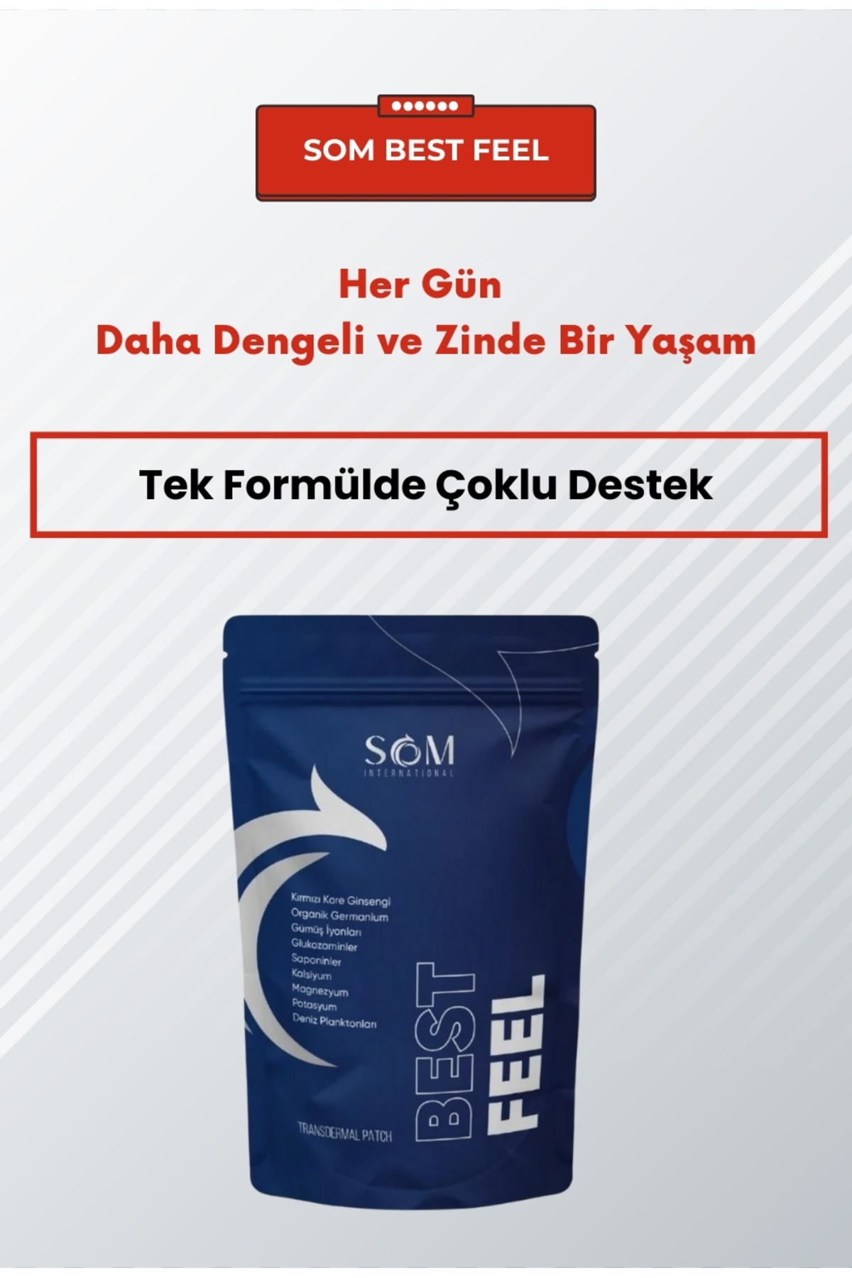 som ınternatıonal SOM Best Feel – Enerji, Denge ve Güç İçin Güçlü Formül Doğal Destek