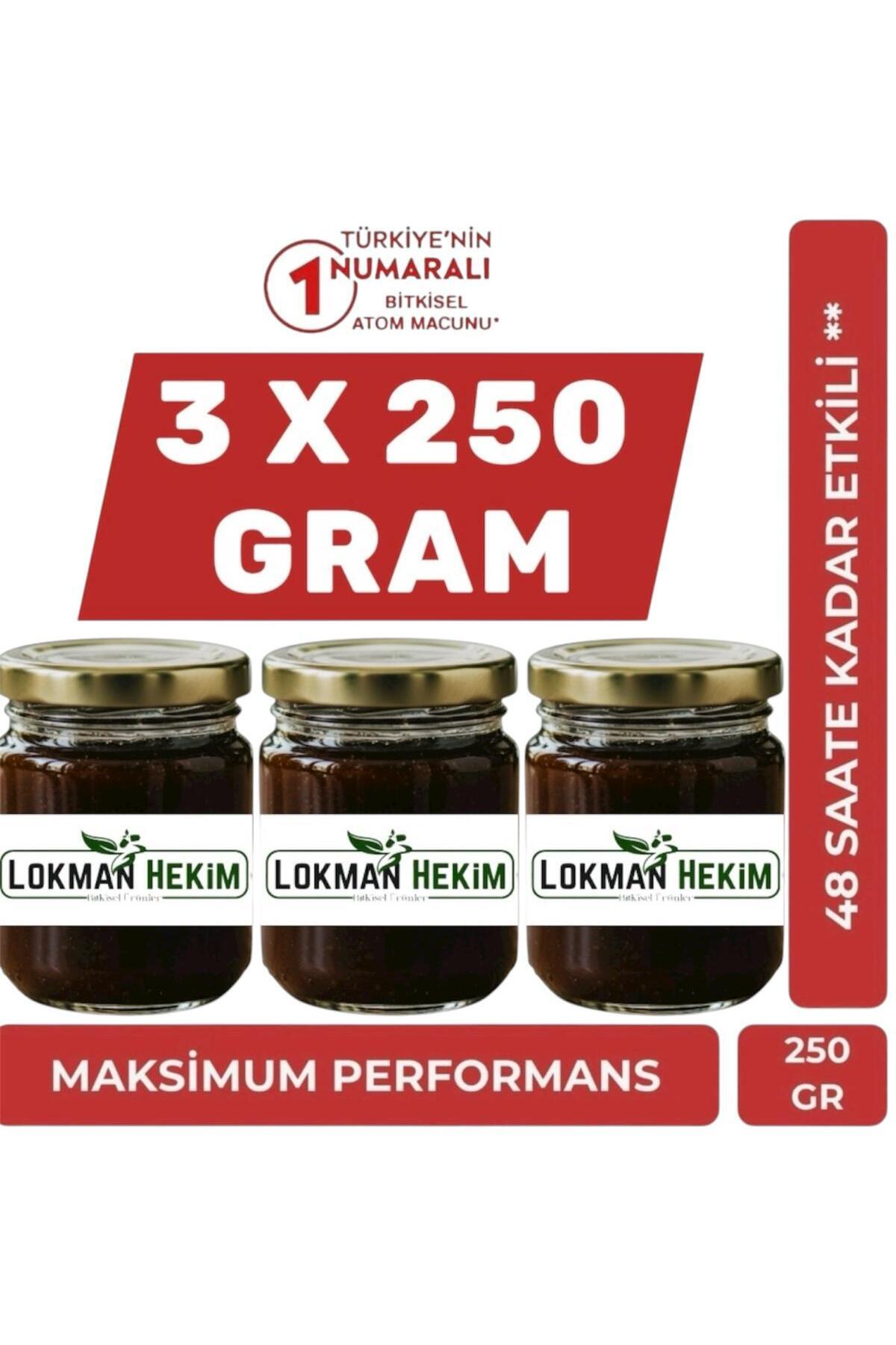 Lokman Hekim 3 X 250 gr (L.O.K.M.A.N H.E.K.İ.M) Ballı Karışık Macun