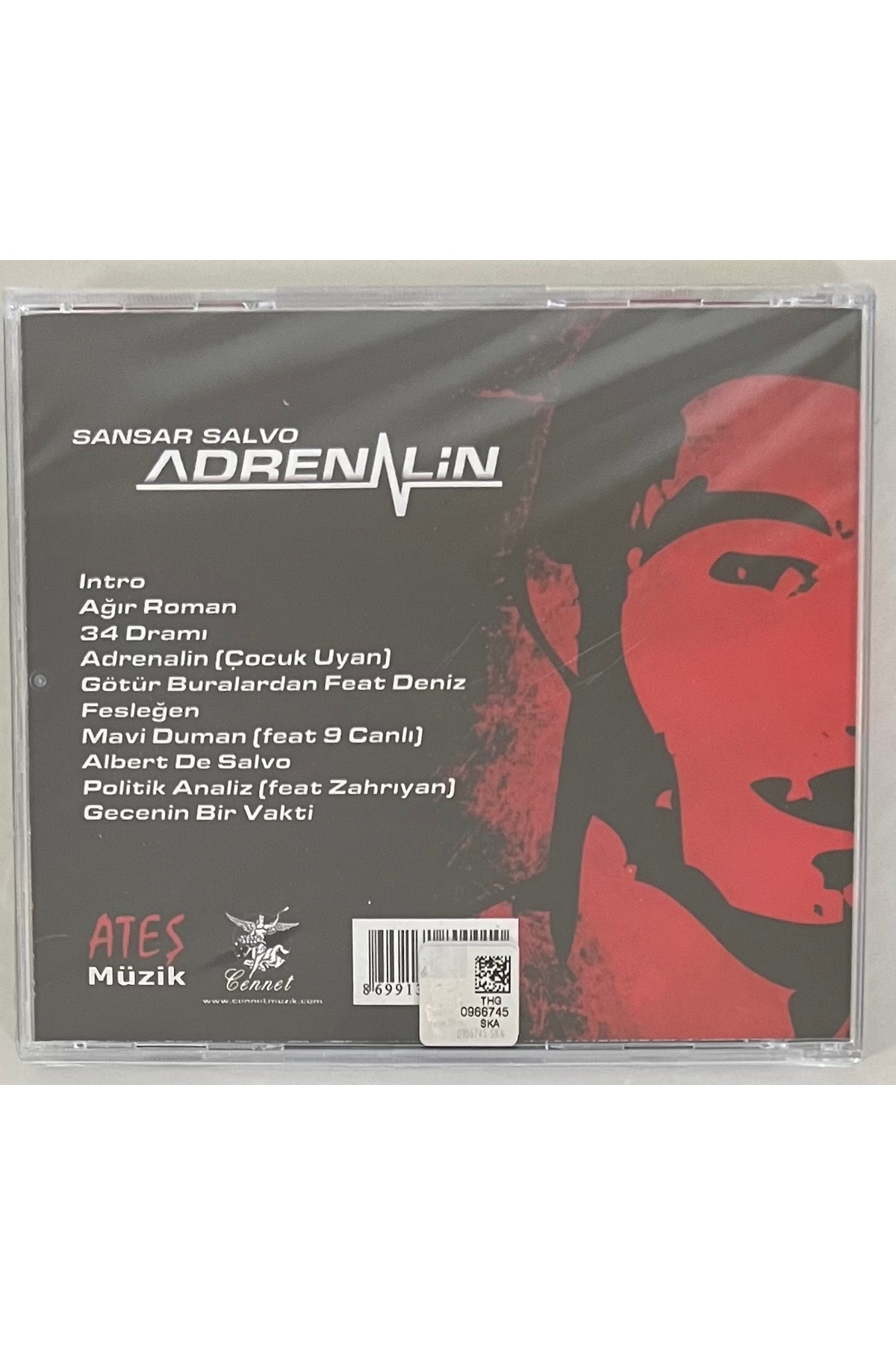 Ateş Müzik Sansar Salvo Adrenalin Cd (Jelatininde Sıfır Orijnal