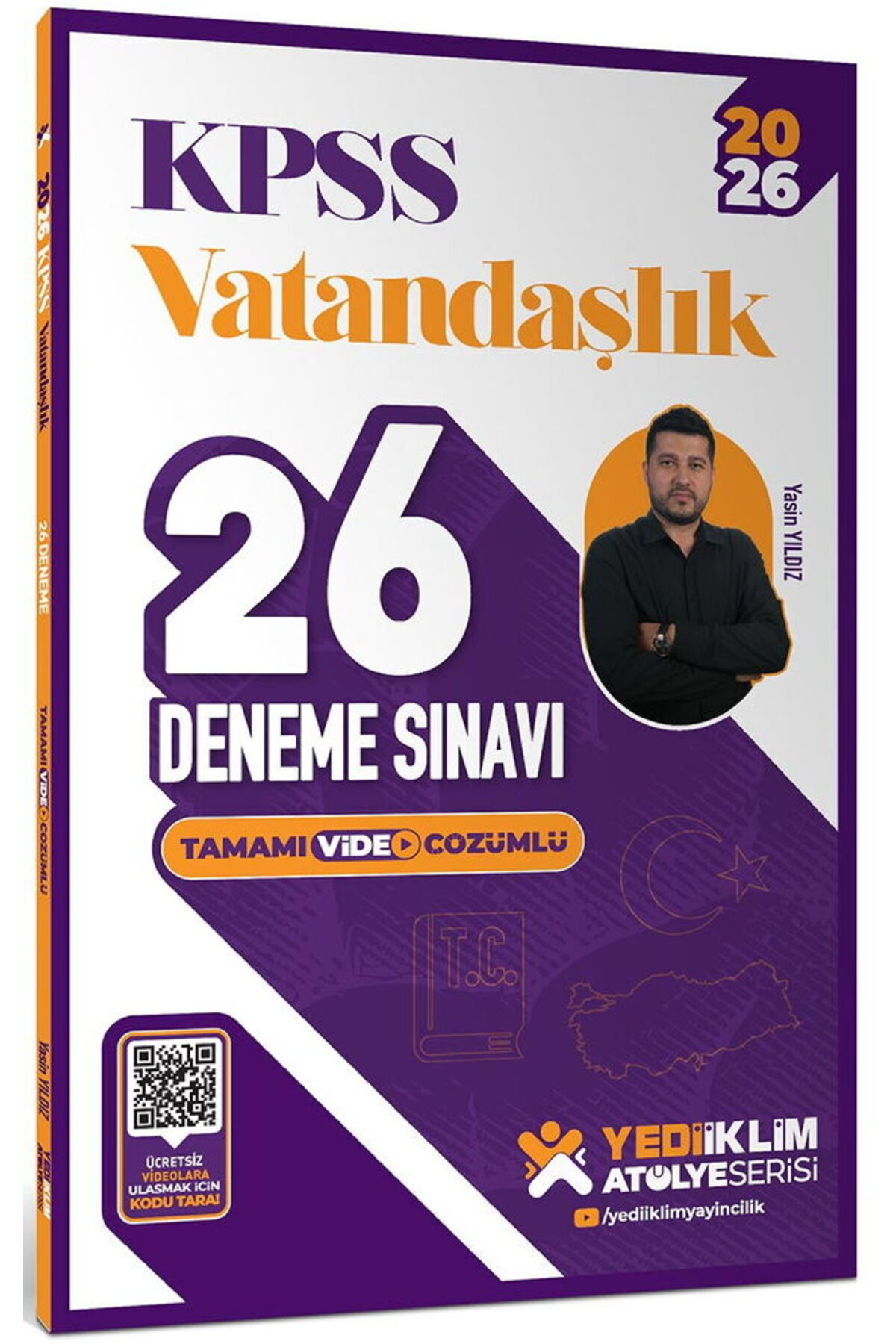 Yediiklim Yayınları 2026 KPSS Vatandaşlık Tamamı Video Çözümlü 26 Deneme Sınavı - Fiyatı, Yorumları
