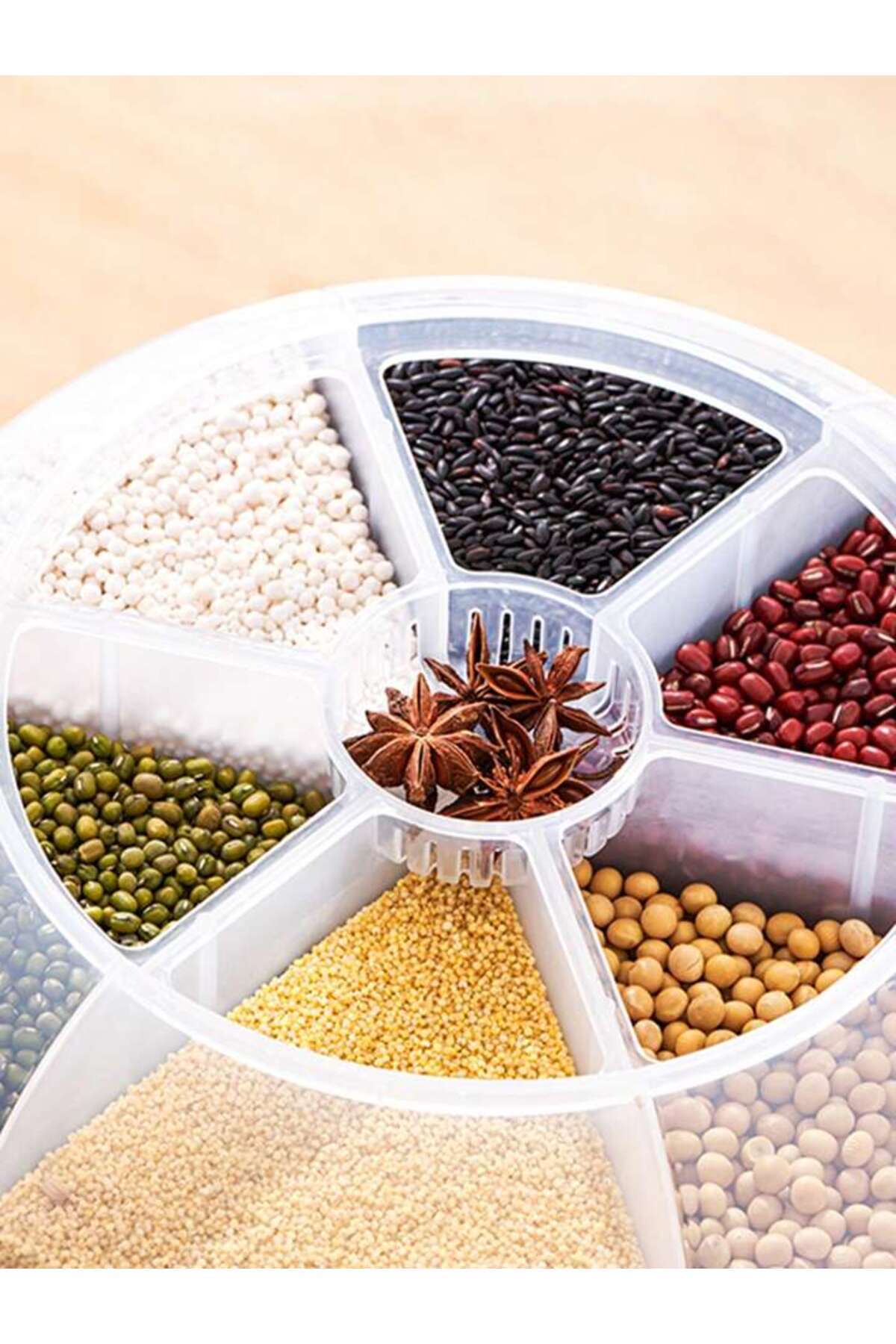 موزع حبوب متعدد الطبقات 360 درجة موزع طعام الأرز ا...