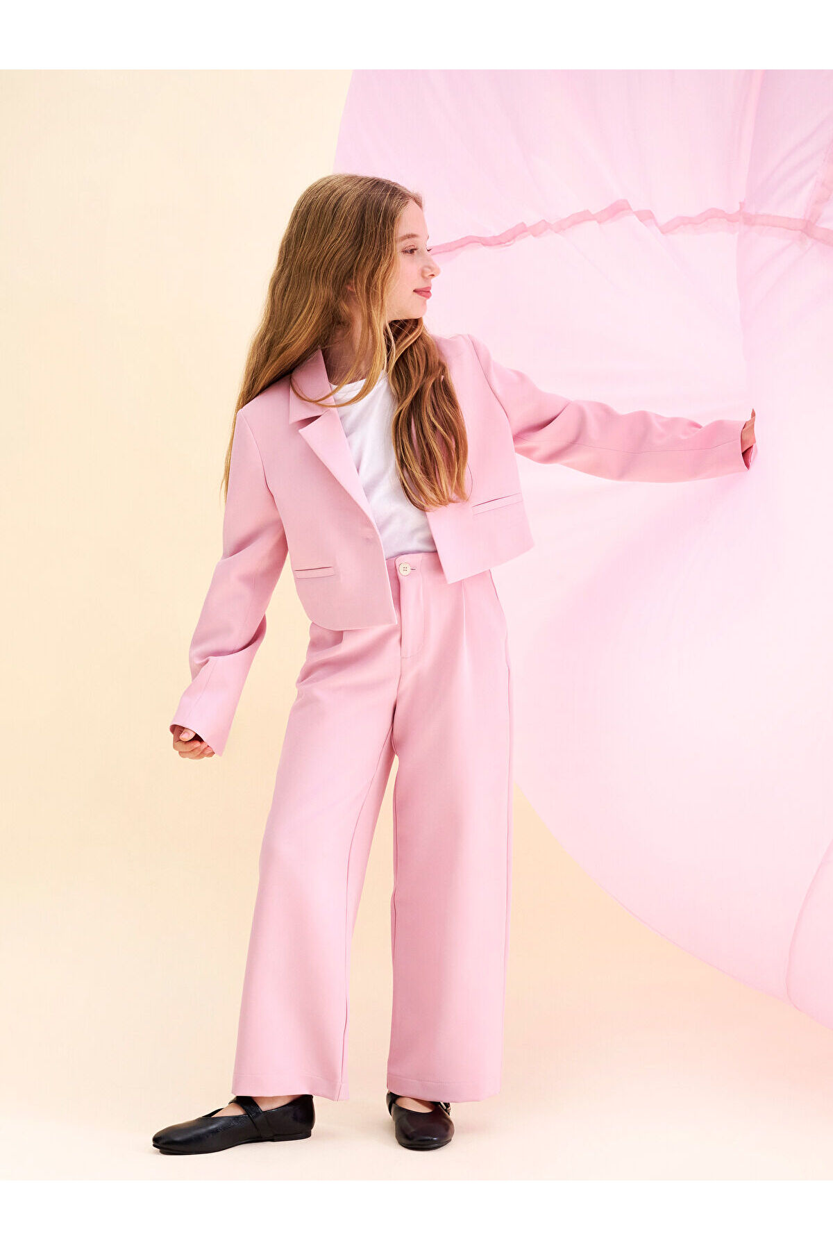 LC Waikiki LCW Kids Kız Çocuk Blazer Ceket fotoğrafı 2 (önizleme)