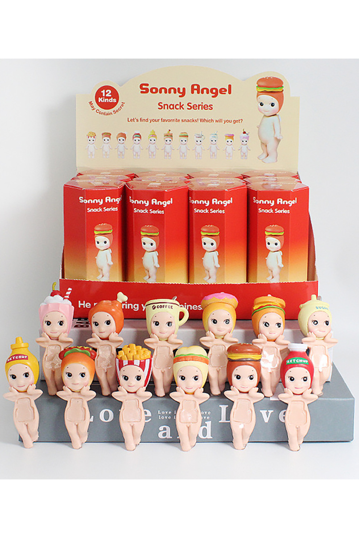 EDELFU Sonny Angel Snack Serisi (Rastgele 1 Model Gönderilir) Yapışkanlı Cıblak Kılıf Süsü Blind Kutu