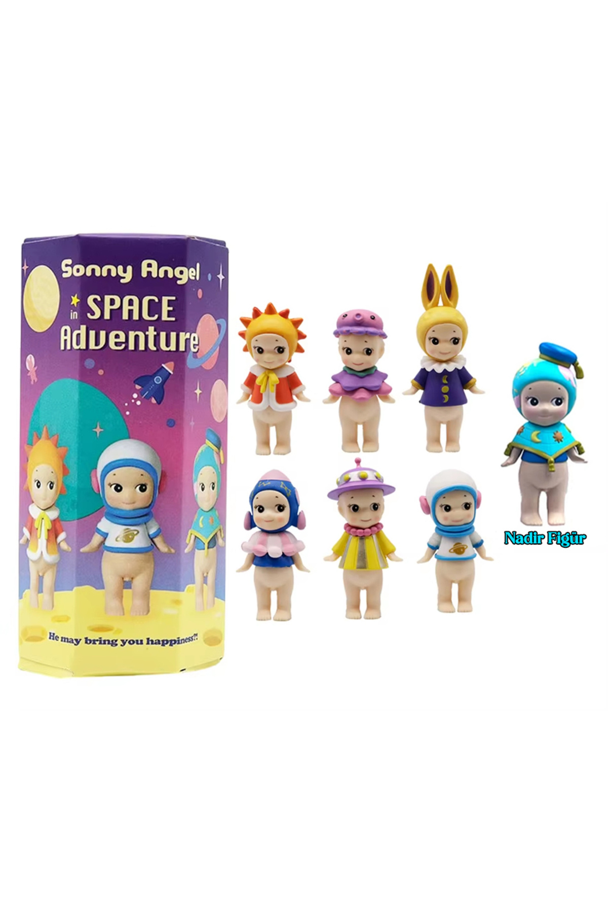EDELFU Sonny Angel Space Adventure Serisi (Rastgele 1 Model Gönderilir) Uzay Serisi Figür Blind Kutu