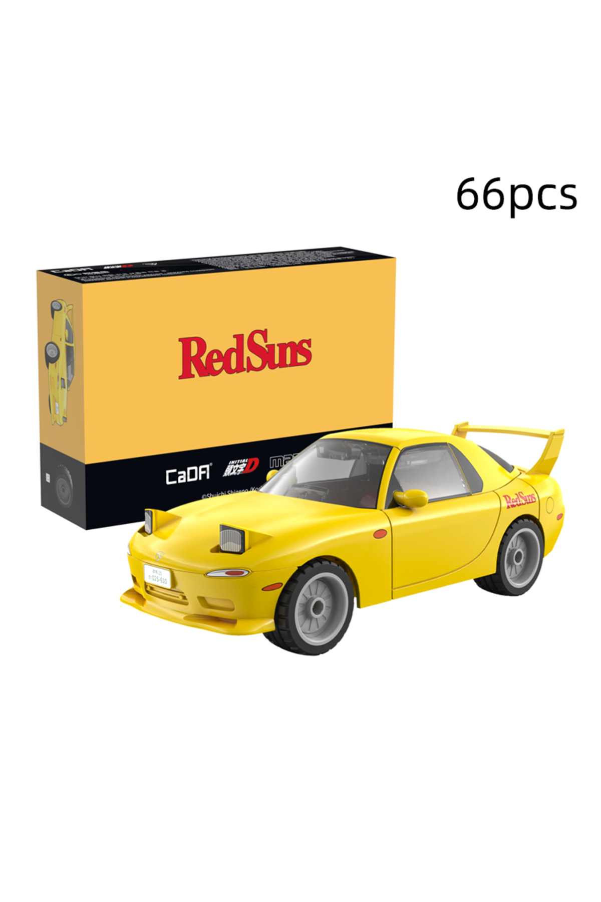 C55017W همراه با جعبه، هر کدام از انیمه‌های «اینیشیال دی»، خودروی قهرمان، بلوک‌های ساختنی، سازگار با نمای خیابانی شهر