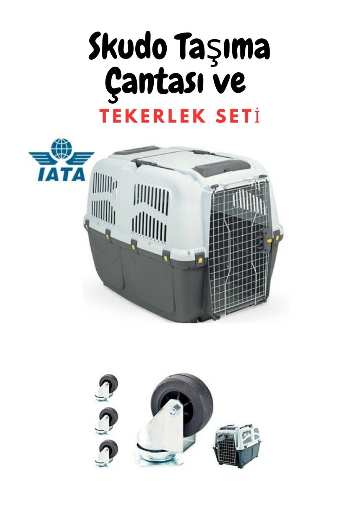 ドッグフード A.kuda Mps Skudo 7 Taşıma Kafesi Ve Tekerlek Seti Birlikte - Fiyatı