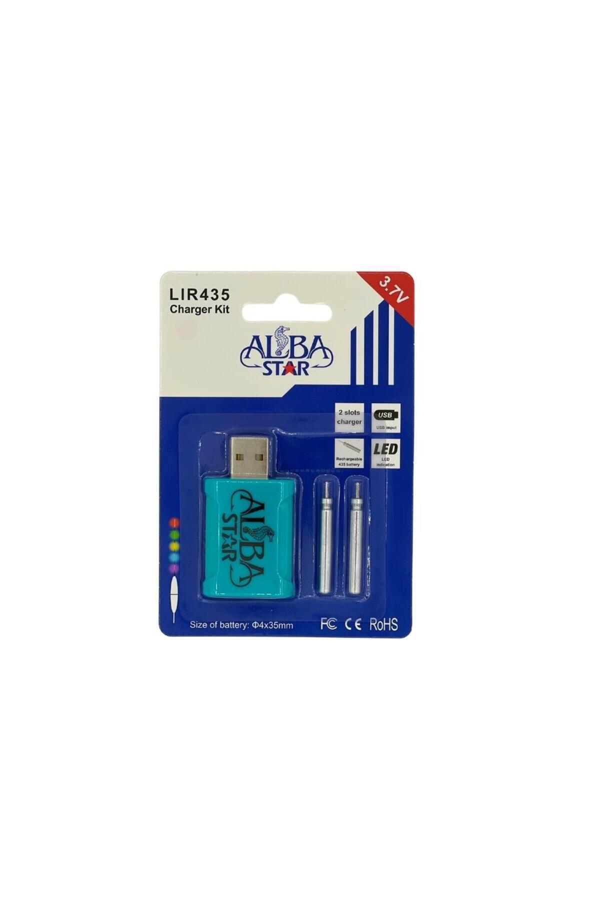 Mustad Albastar Olta Ucu Işığı +2 battery Pili Şarj Kiti