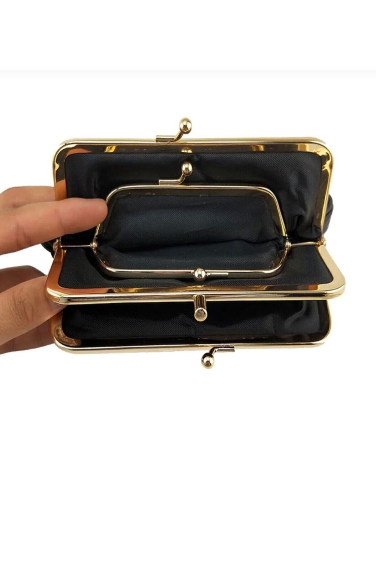 Baykuş Boutique KLİPSLİ YUMUŞAK HAKİKİ KUZU DERİ KADIN CÜZDAN görsel 3