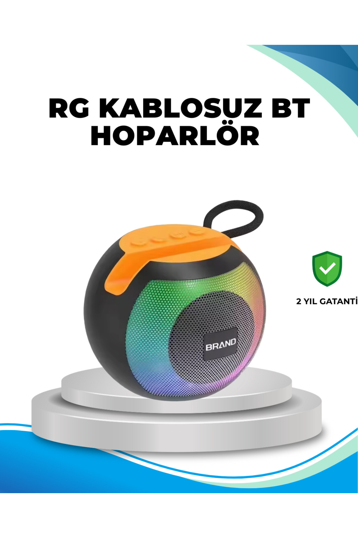 Bİ DÜNYA SHP RGB Işıklı Taşınabilir Kablosuz Bluetooth Hoparlör