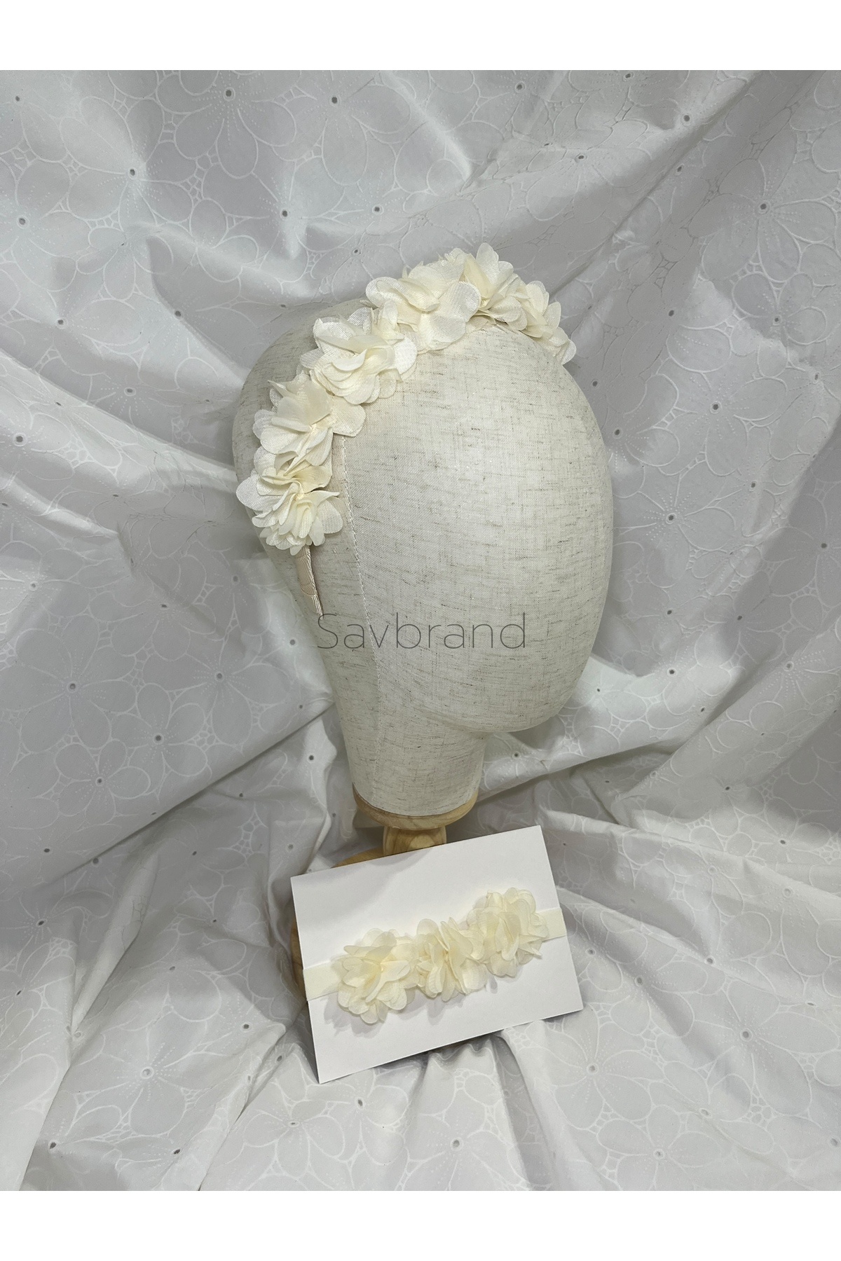 SavBrand Trendy Anne Kız Saç Aksesuarı Seti - Bebek Bandı + Kadın Tacı fotoğrafı 2 (önizleme)