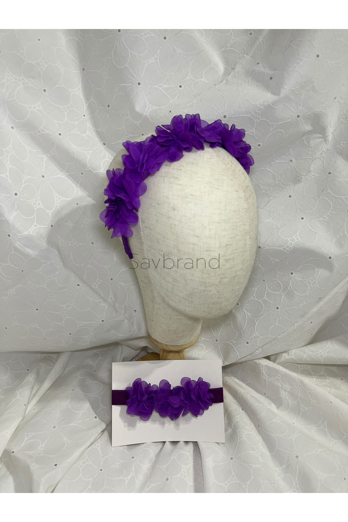 SavBrand Trendy Anne Kız Saç Aksesuarı Seti - Bebek Bandı + Kadın Tacı fotoğrafı 3 (önizleme)