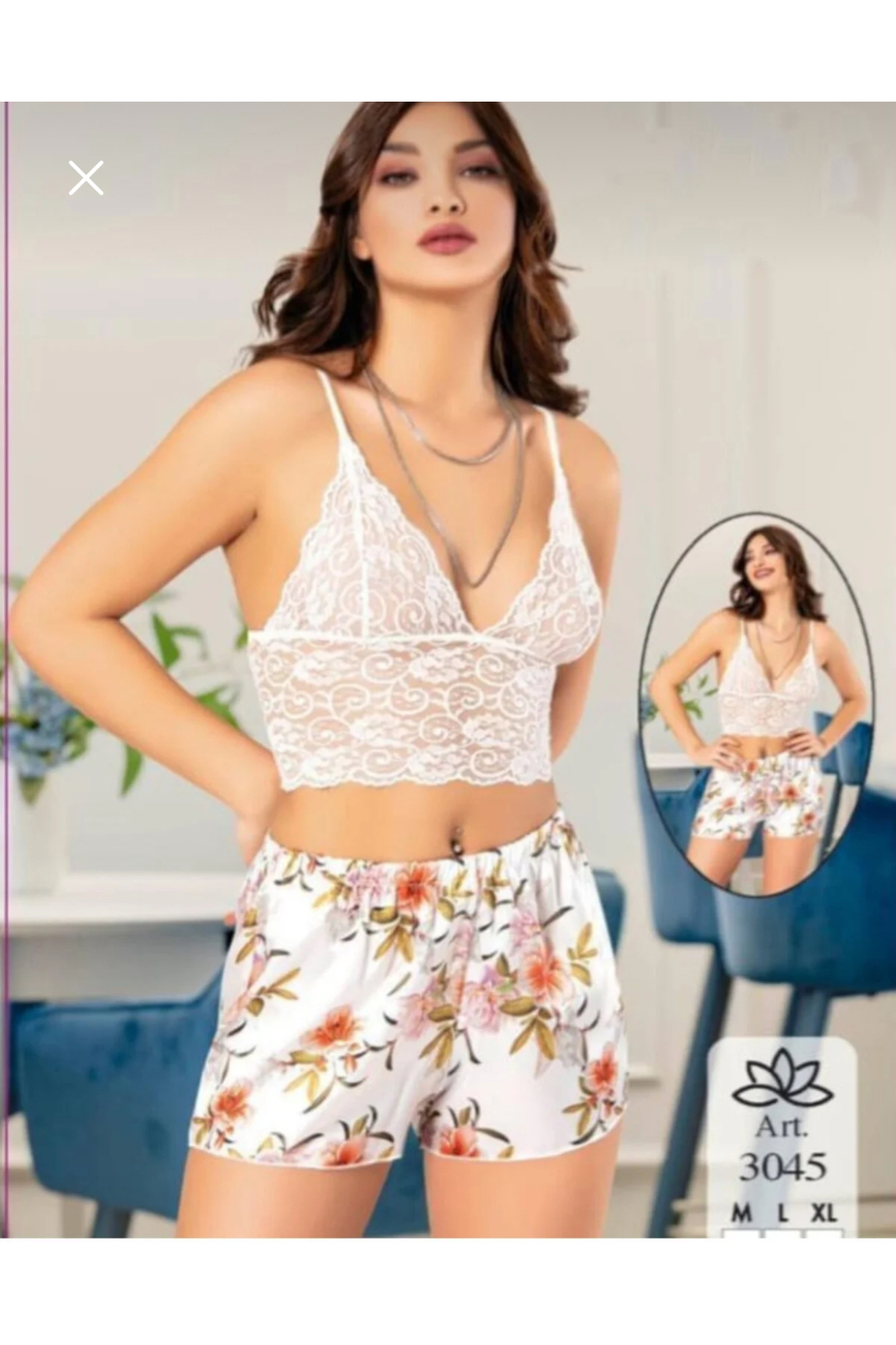 Genel Markalar İkili şortlu gecelik