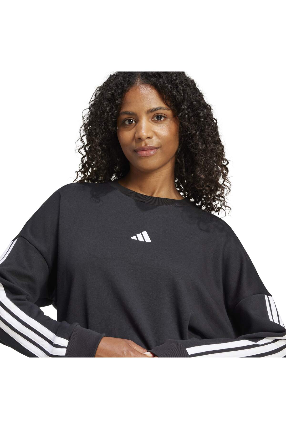 adidas  W 3S FT SWT Kadın Siyah Sweatshirt JE0016 - Görsel 6