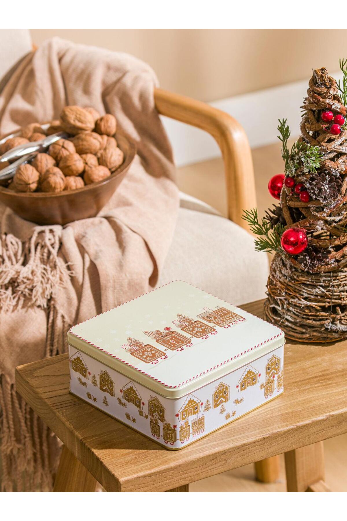 LC Waikiki Yılbaşı Temalı Metal Saklama Kabı 17 Cm (W5) - Fiyatı