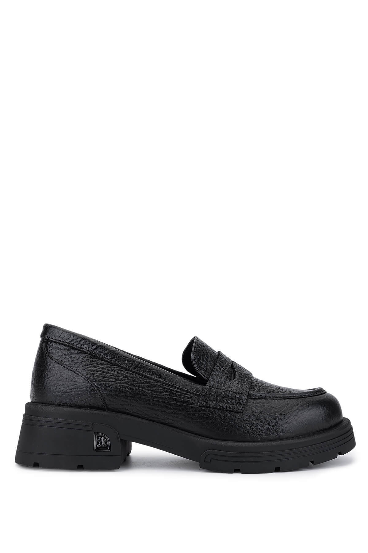 تامر تانجا کفش راحتی زنانه چرم اصل مدل جامبو مشکی