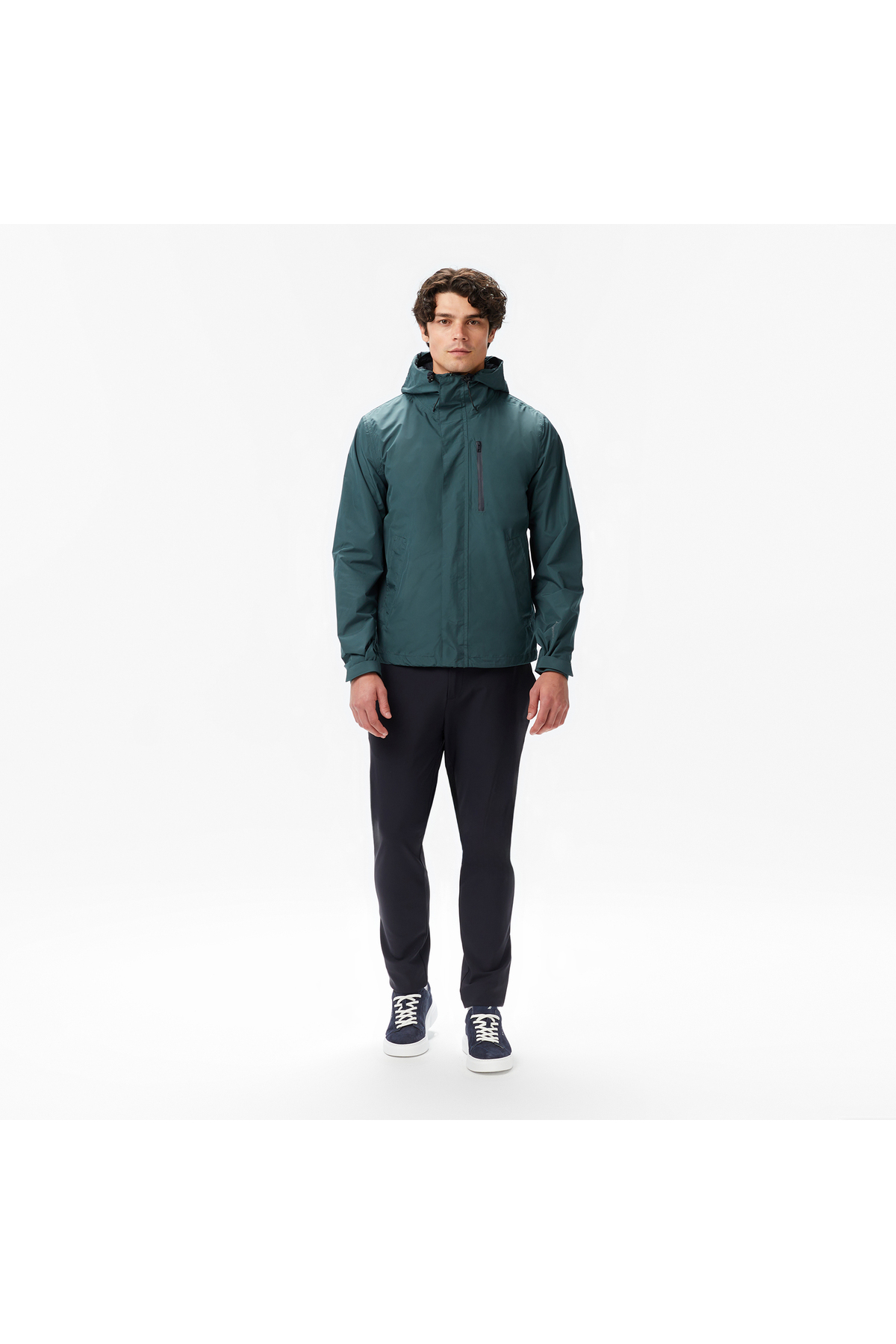 Nautica Erkek Yeşil Regular Fit Rain Breaker Yağmurluk görsel 3