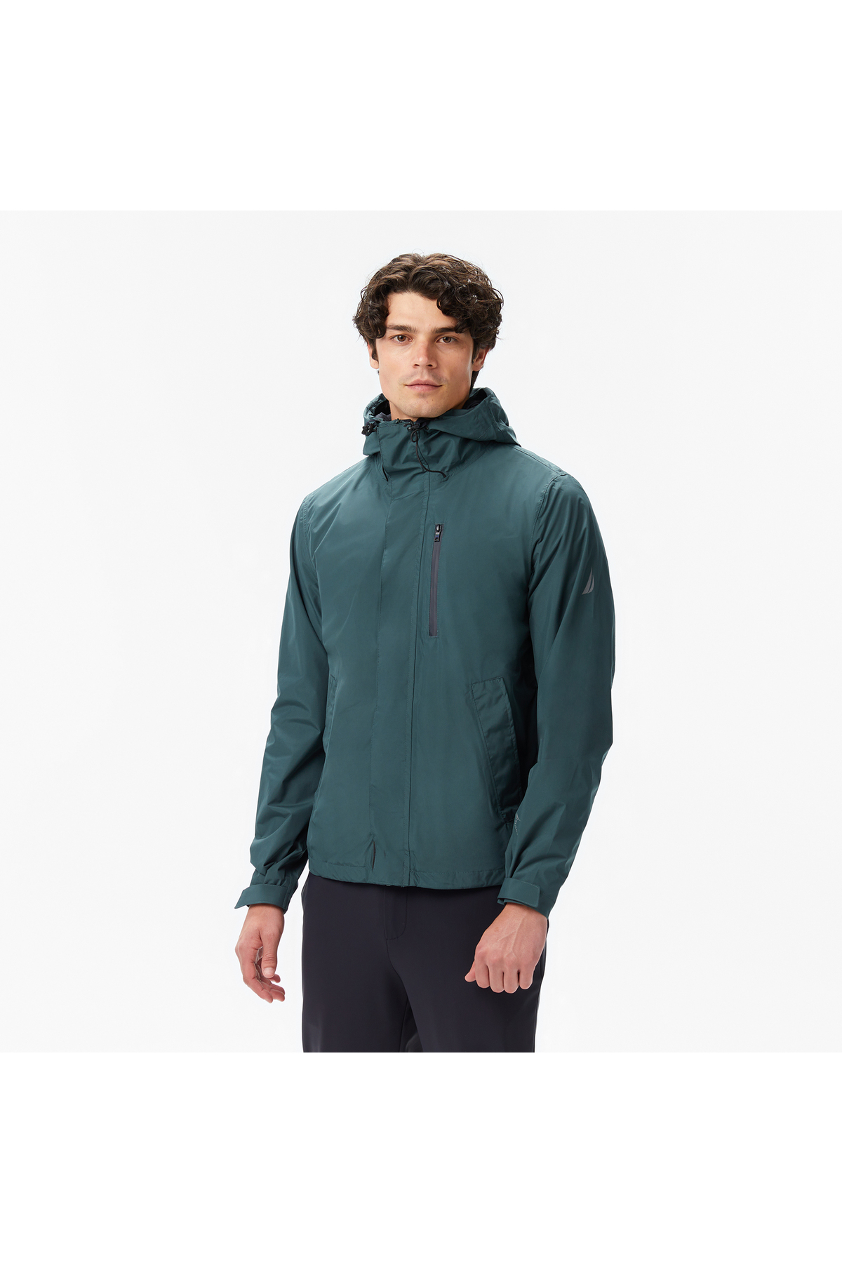 Nautica Erkek Yeşil Regular Fit Rain Breaker Yağmurluk