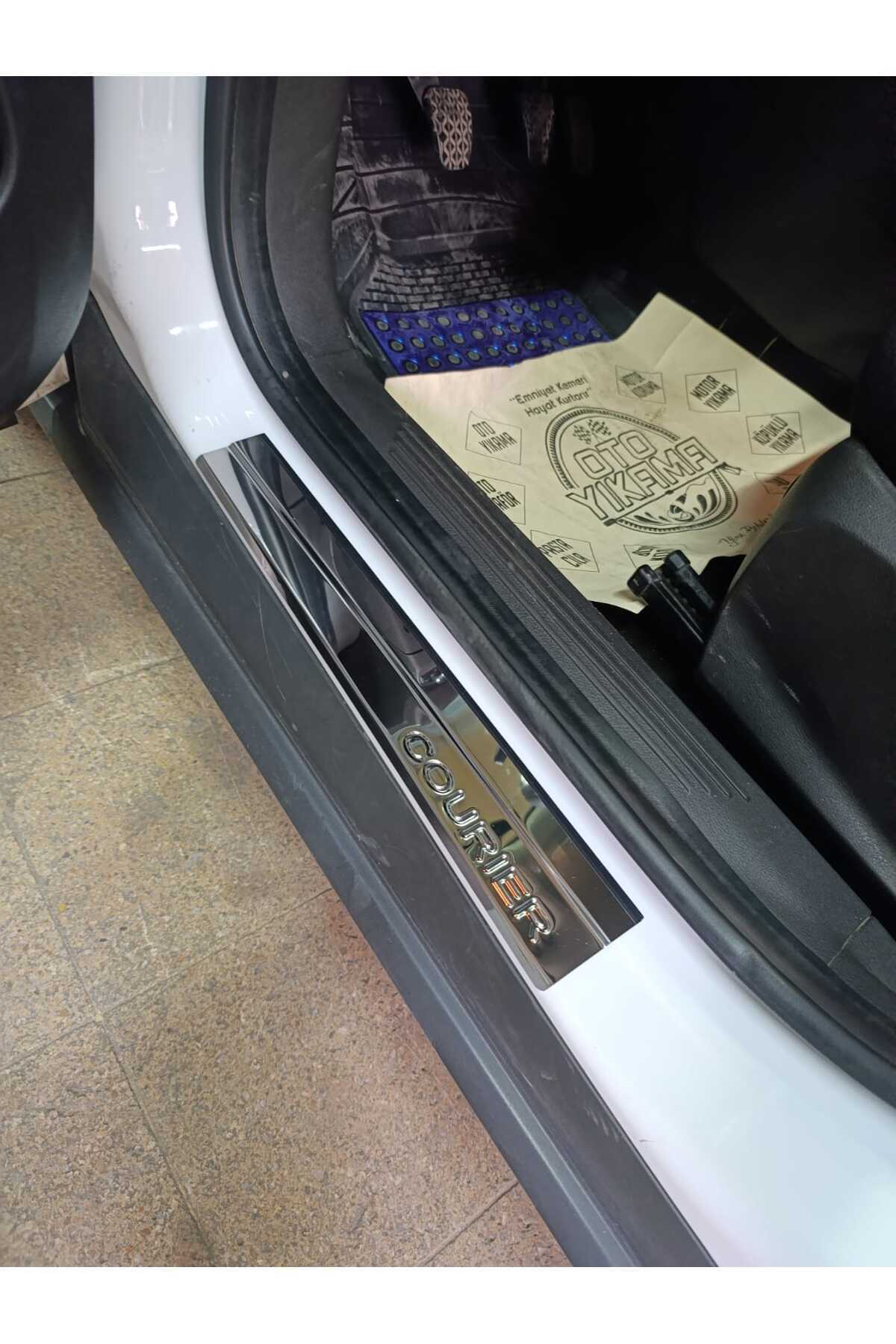 OTOTUNING53 Courier Krom Eşik 4 Adet Paslanmaz Çelik 2014 -2023