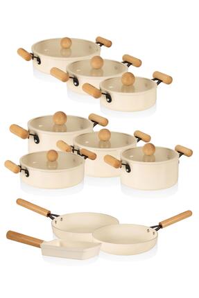 The Mia Cucina Di Mia İndüksiyon Tabanlı Seramik Tencere Seti 17 Parça
