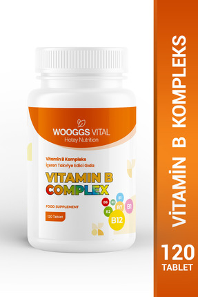 Hotay Nutrition Wooggs Vital Vitamin B Kompleks Içeren Takviye Edici Gıda 120...