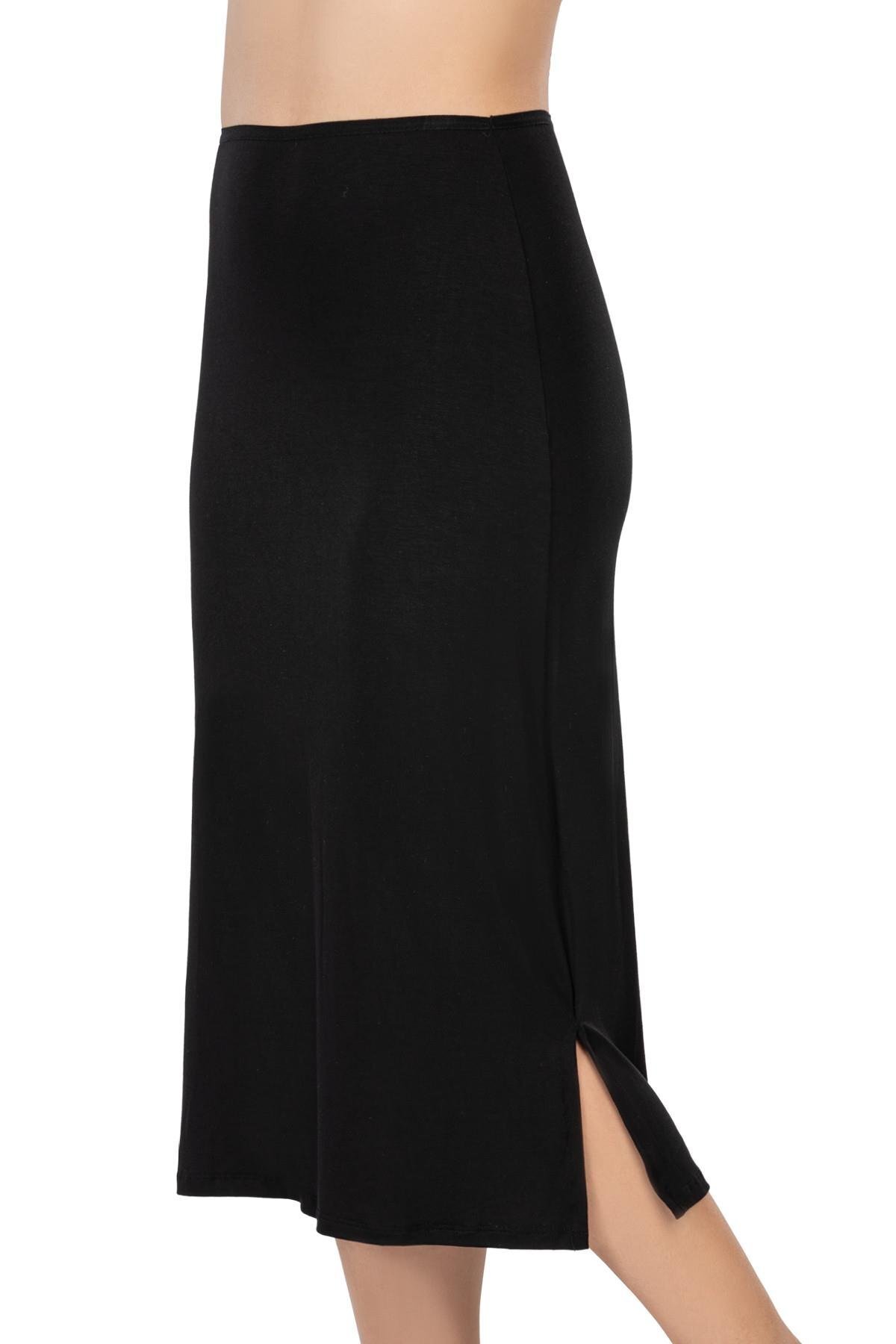 SATTIM SİYAH MI Emay 1439 Modal Cotton Uzun Jupon