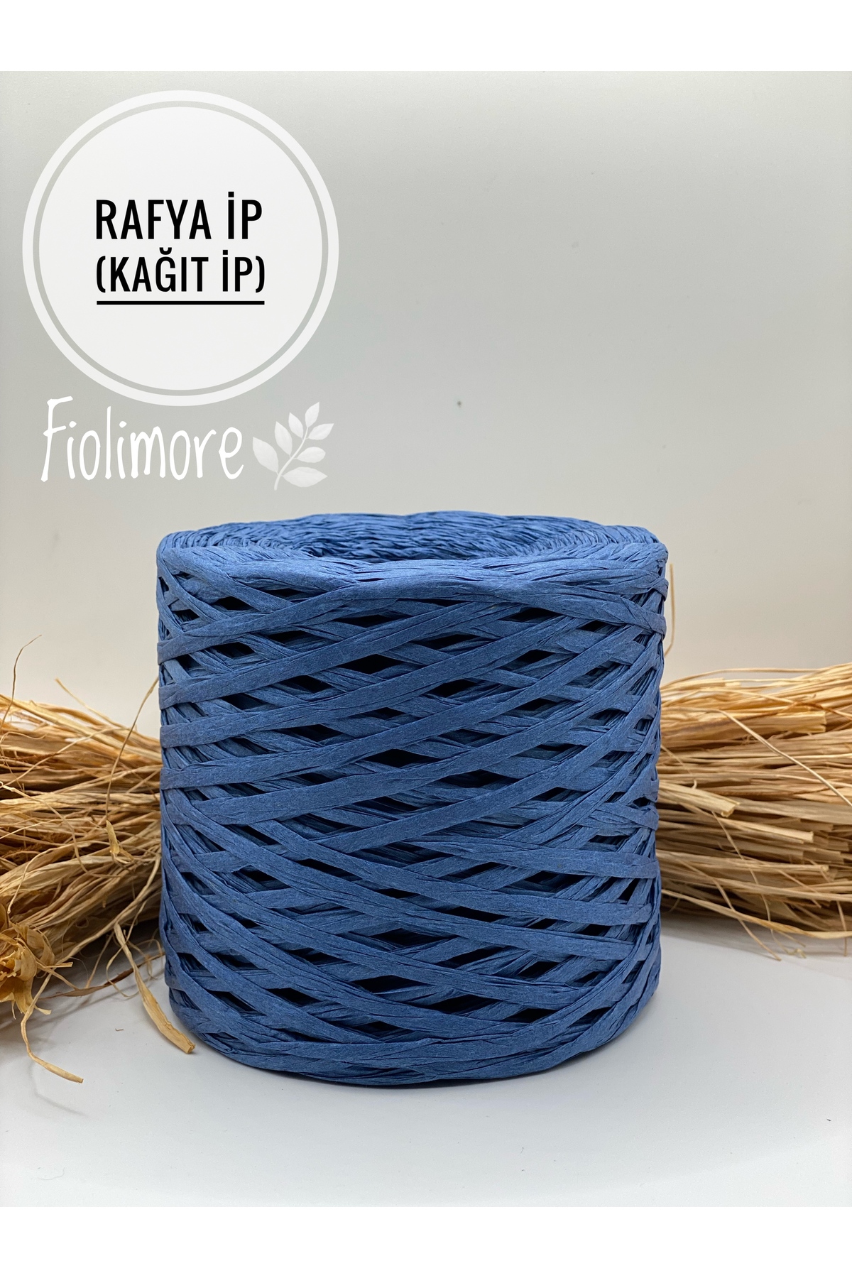 Fiolimore Rafya İp (200 Gram) Kağıt İp Çanta İpi Şapka İpi Terlik İpi ...
