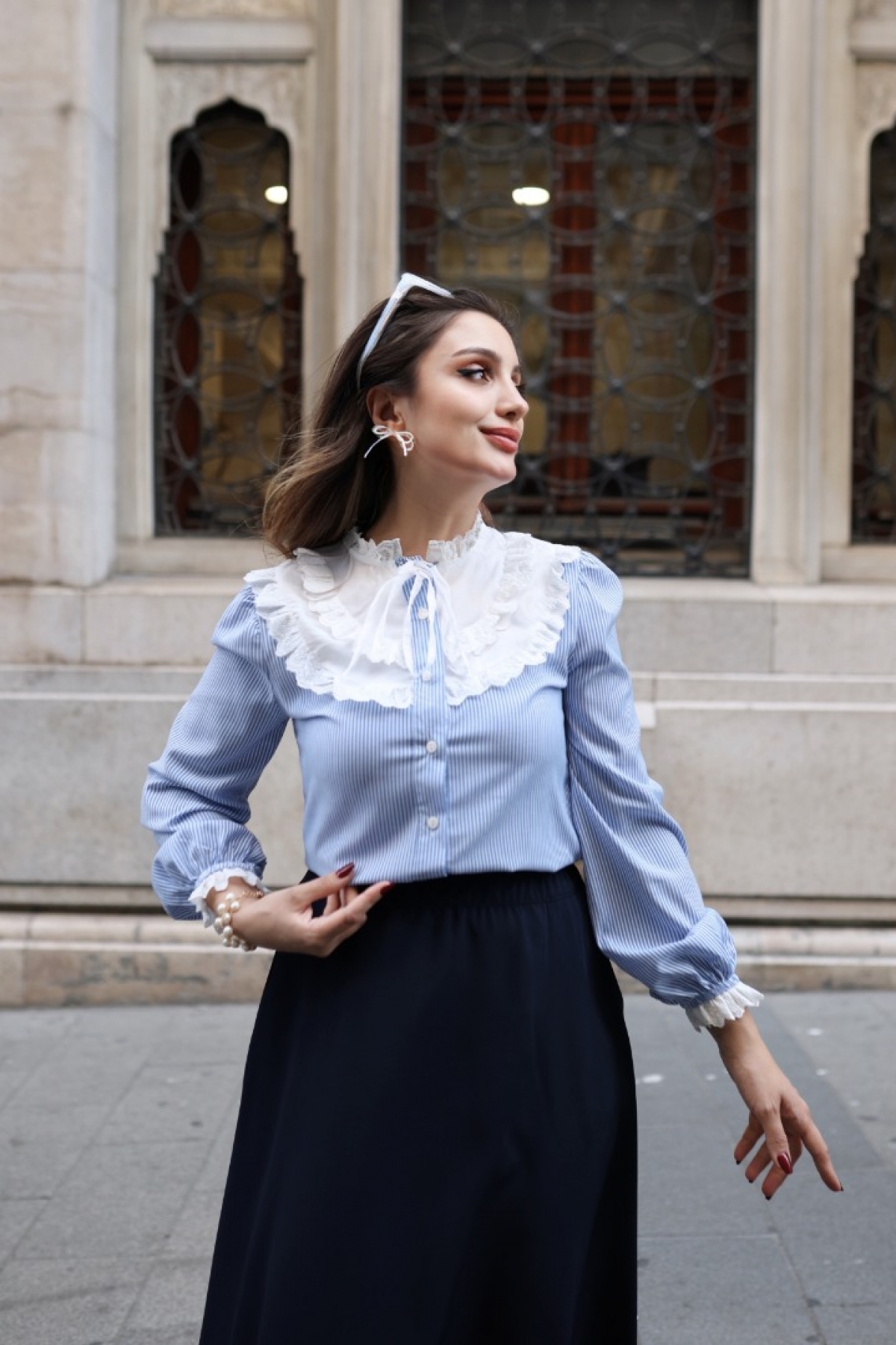 Poliyance  Poll Michel Açık Mavi Gömlek - Görsel 6