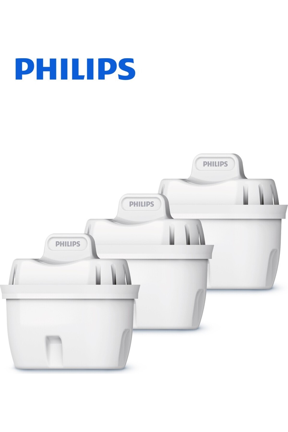 Philips Micro X-Clean, 3'Lü, Su Arıtma Filtresi, Su Arıtma Sürahisi Kartuşu, Farklı markalar ile uyumlu