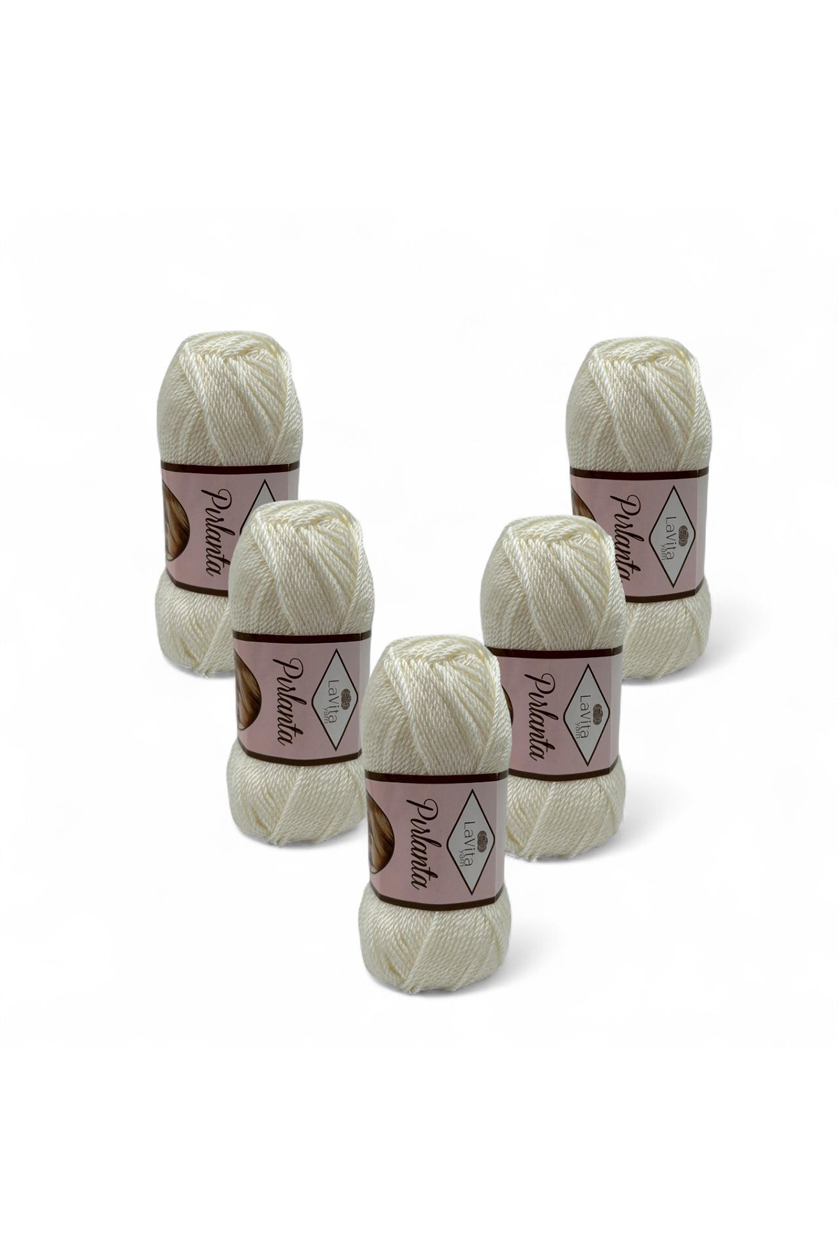 LaVita Yarn Pırlanta El Örgü İpi %100 Akrilik 500gr 5 ADET (9502