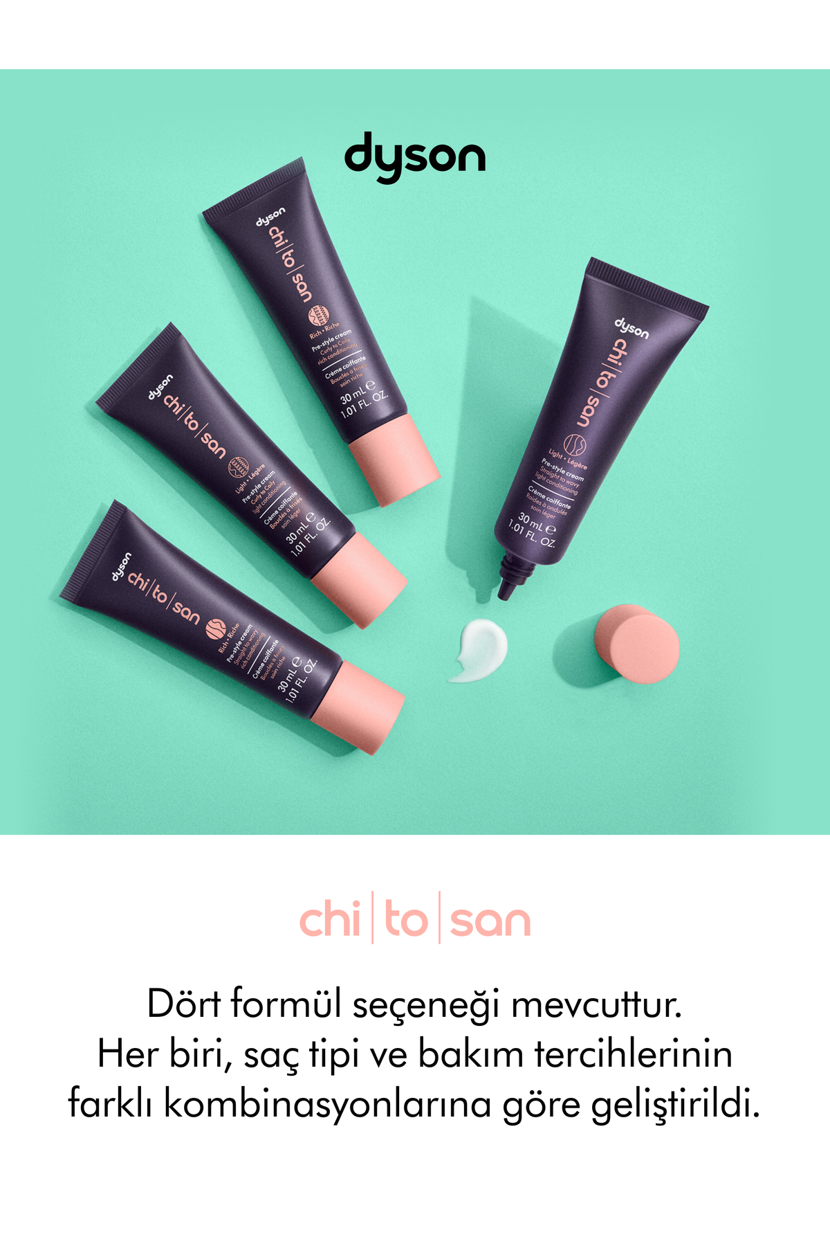 Chitosan™ şekillendirme öncesi saç kremi (Düz/dalgalı ve ince telli saçlar 30 ml) — 581866-01 — تصویر 2 از 8