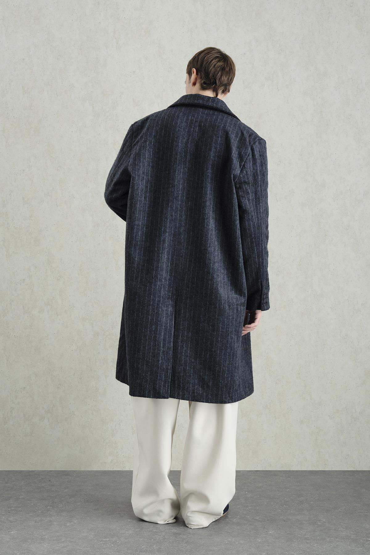 مانتو TRIPED DARK BLUE — رنگارنگ GST202657705 — تصویر 3 از 6