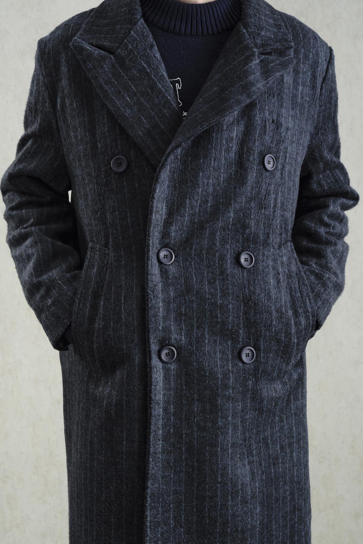 مانتو TRIPED DARK BLUE — رنگارنگ GST202657705 — تصویر 5 از 6