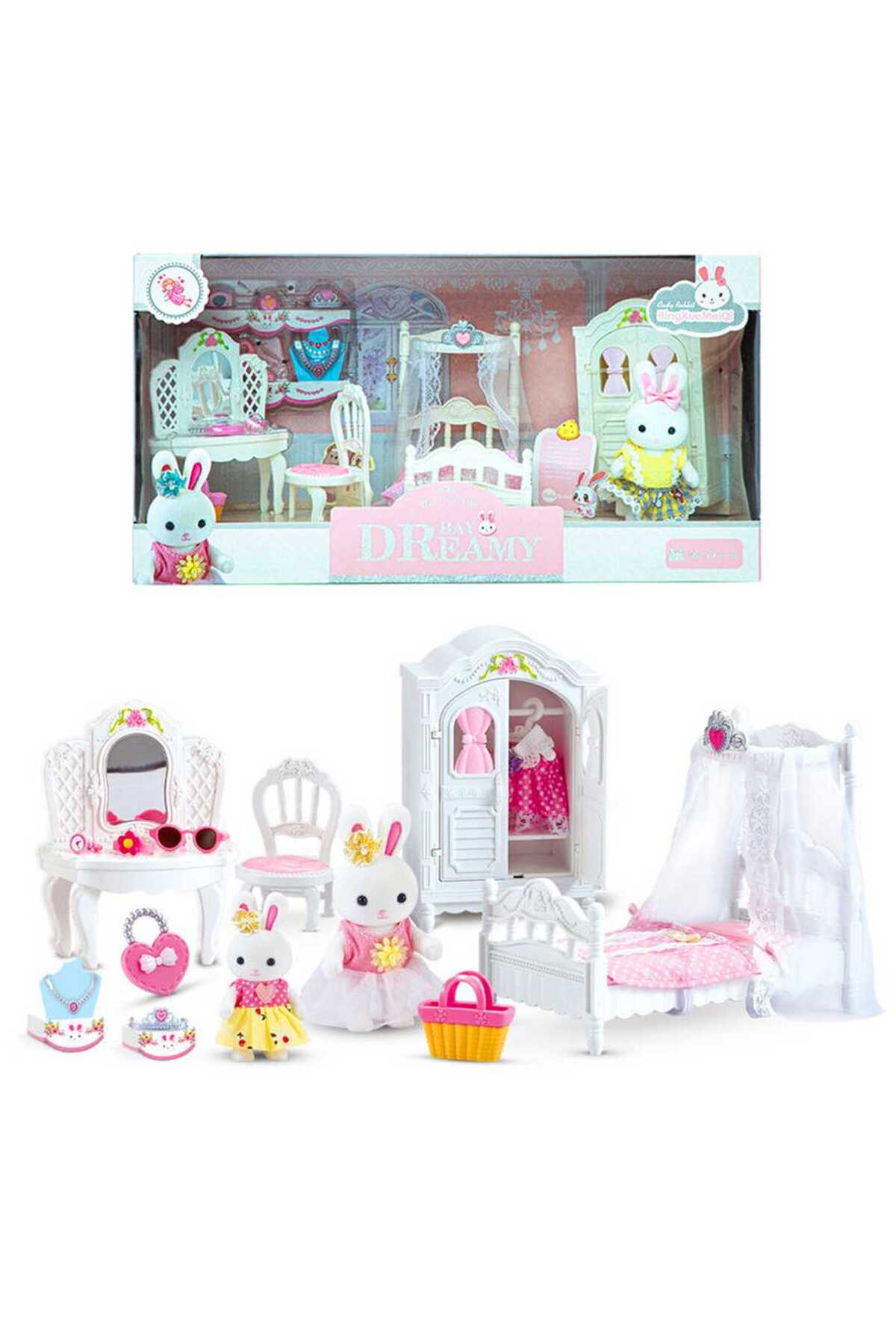 Luminoo SEVİMLİ BAY DREAMY MİNİ TAVŞAN BÜYÜK YATAK ODASI OYUN SETİ
