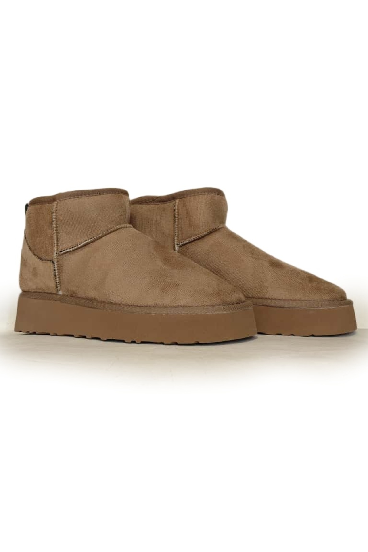 Pierre Cardin ® | Pc-52709-3861 Kadın Panduf İçi Sıcak Tutan Pelüş Kürk - Bot Vizon görsel 3