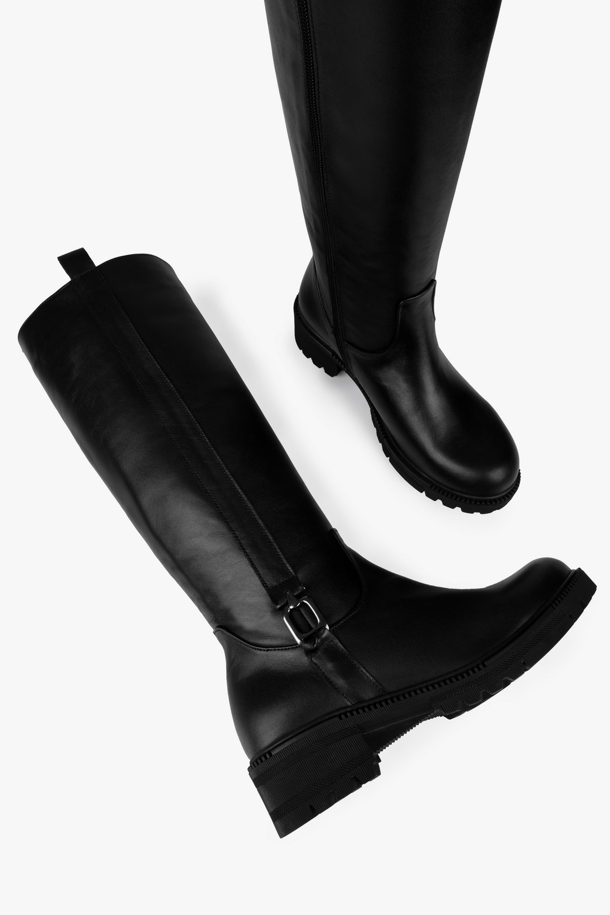 Shoeberry Kadın Frost Siyah Hakiki Deri Çizme görsel 6