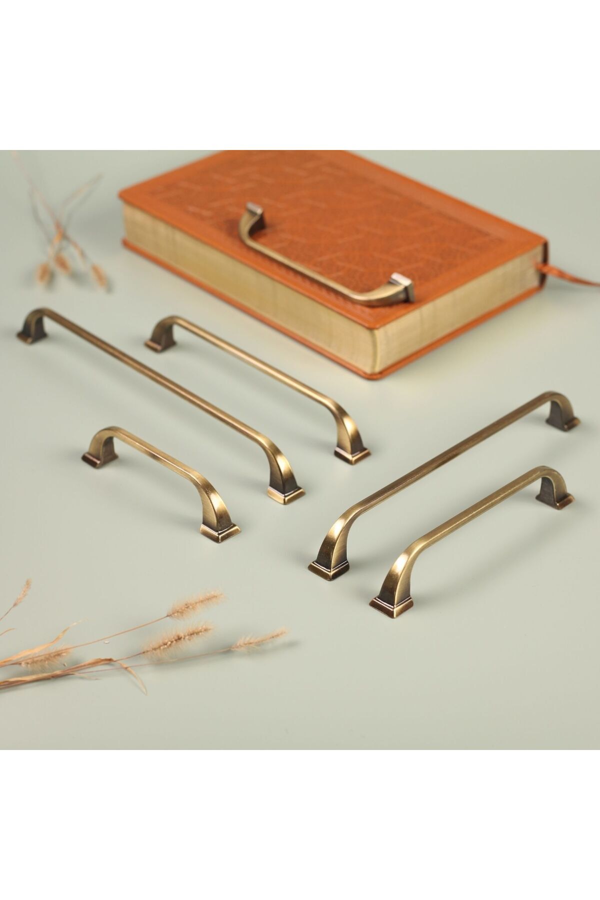 KOÇSAN Roma Antik Sarı 224 Mm Kulp Lüks Country Mutfak Mobilya Dolap Çekmece Kulpu