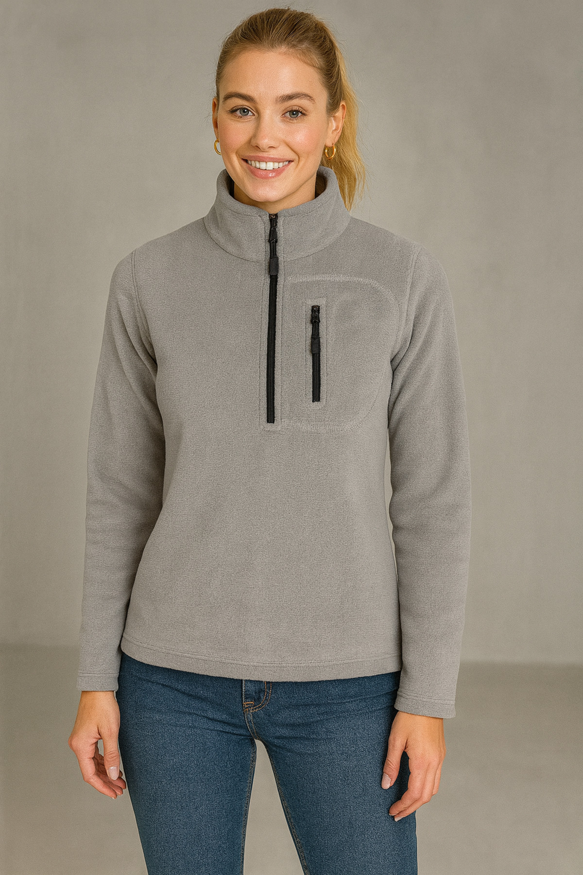 Women's Fleece Fleece with Half Femur