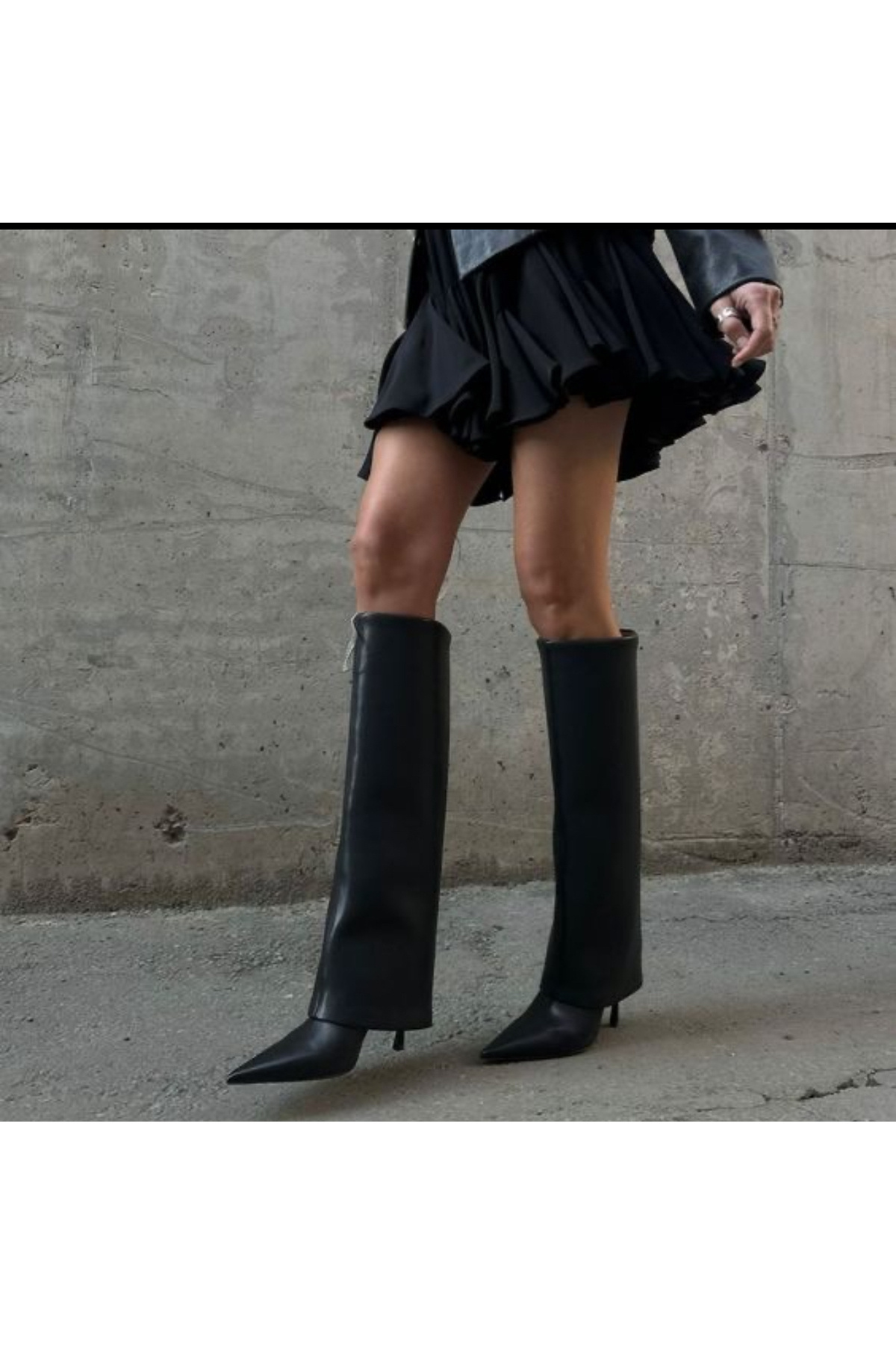 GUİZ  Kadın Düz Topuklu Çizme - Görsel 4