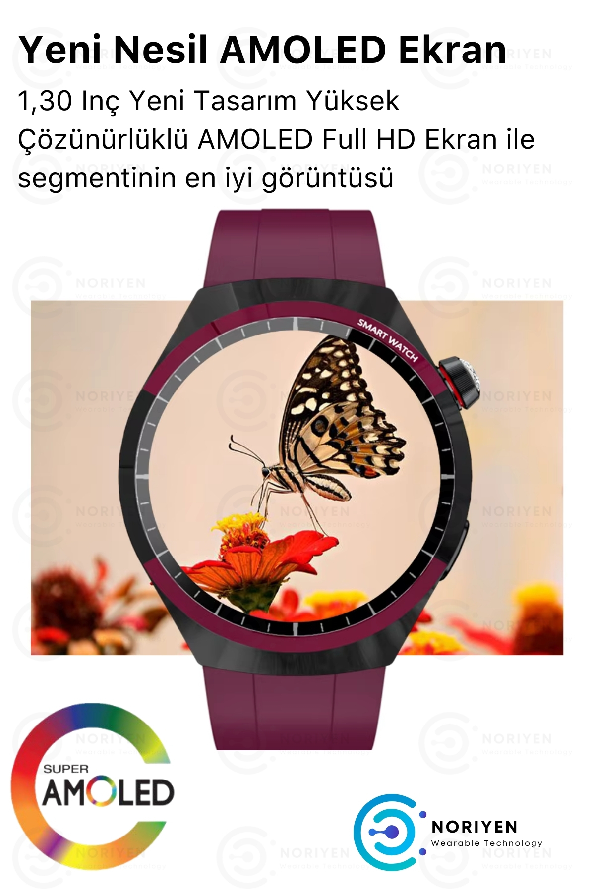 Kadınlara Özel SK6 Mini Premium Çelik Kasa ve Deri Kordonlar Türkçe Kolay Kullanım Kadın Akıllı Saat