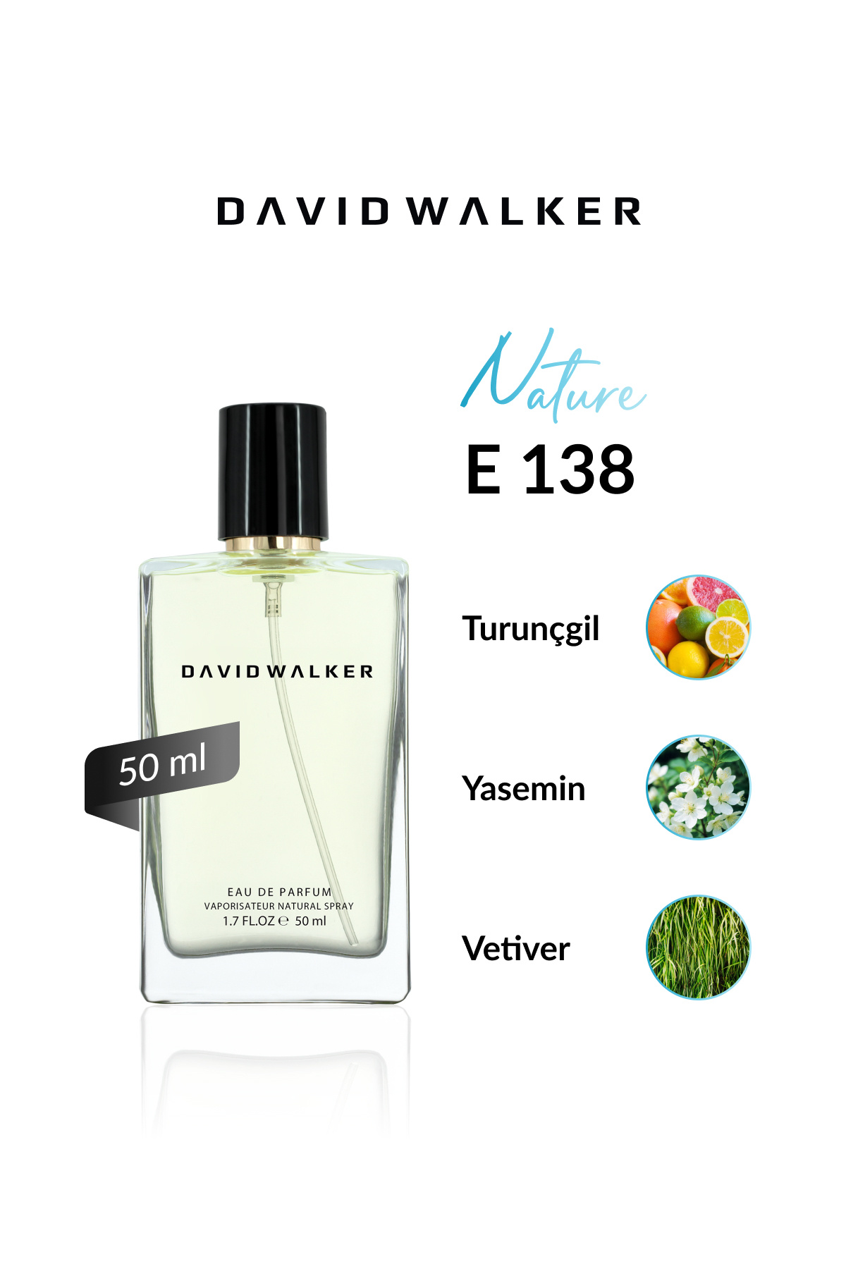 دیوید واکر E138 Blue Div 50 ml عطر مردانه 