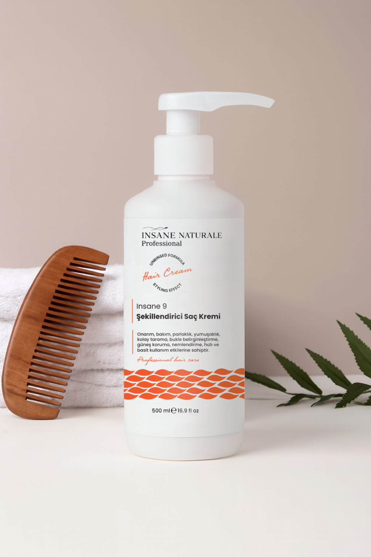 Şekillendirici, Bukle Belirginleştirici, Besleyici ve Onarıcı SPF 15 Saç Kremi(INSANE 9) 500 ml — INSNTR003 — تصویر 8 از 8