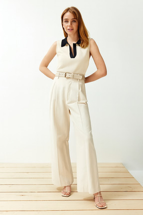 Cloudy Kids Kadın Gömlek Yaka Basic Süveter