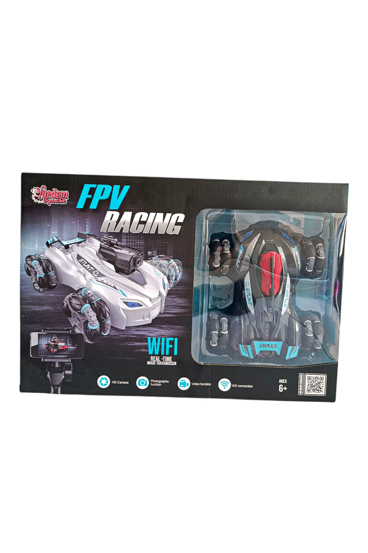 Brother Toys Uzaktan Kumandalı Gerçek Zamanlı HD Wifi Kameralı Full Fonksiyon Şarjlı Akrobat Araba fotoğrafı 2 (önizleme)