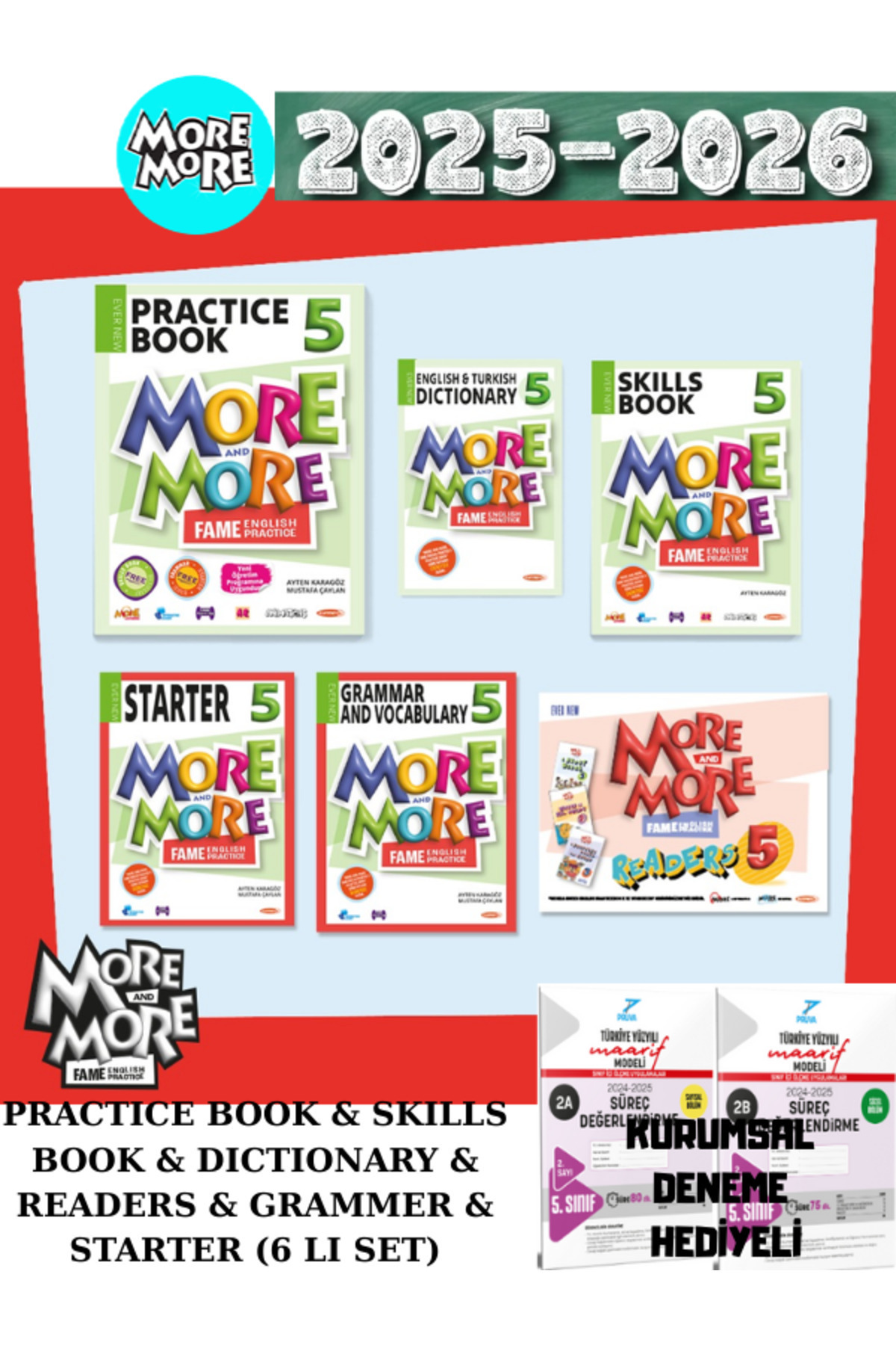 Fenomen Yayıncılık 5.Sınıf More And More Practice Book / 6'Lı Set / 2025 - 2025 / YENİ