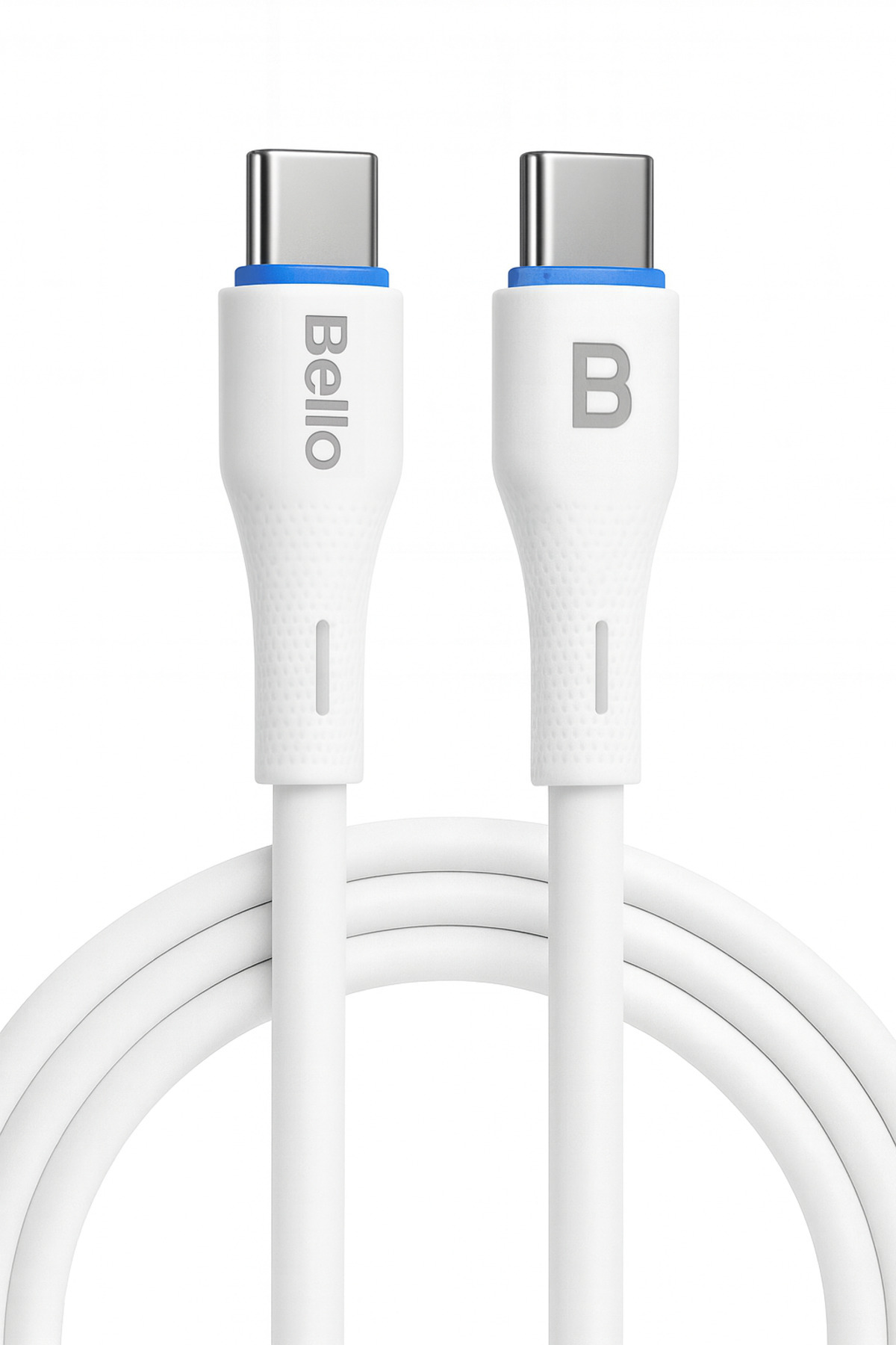 Tech&bello accessories Type-c Type-c Beyaz Hızlı Şarj Data Kablosu 1.2m Ba-01