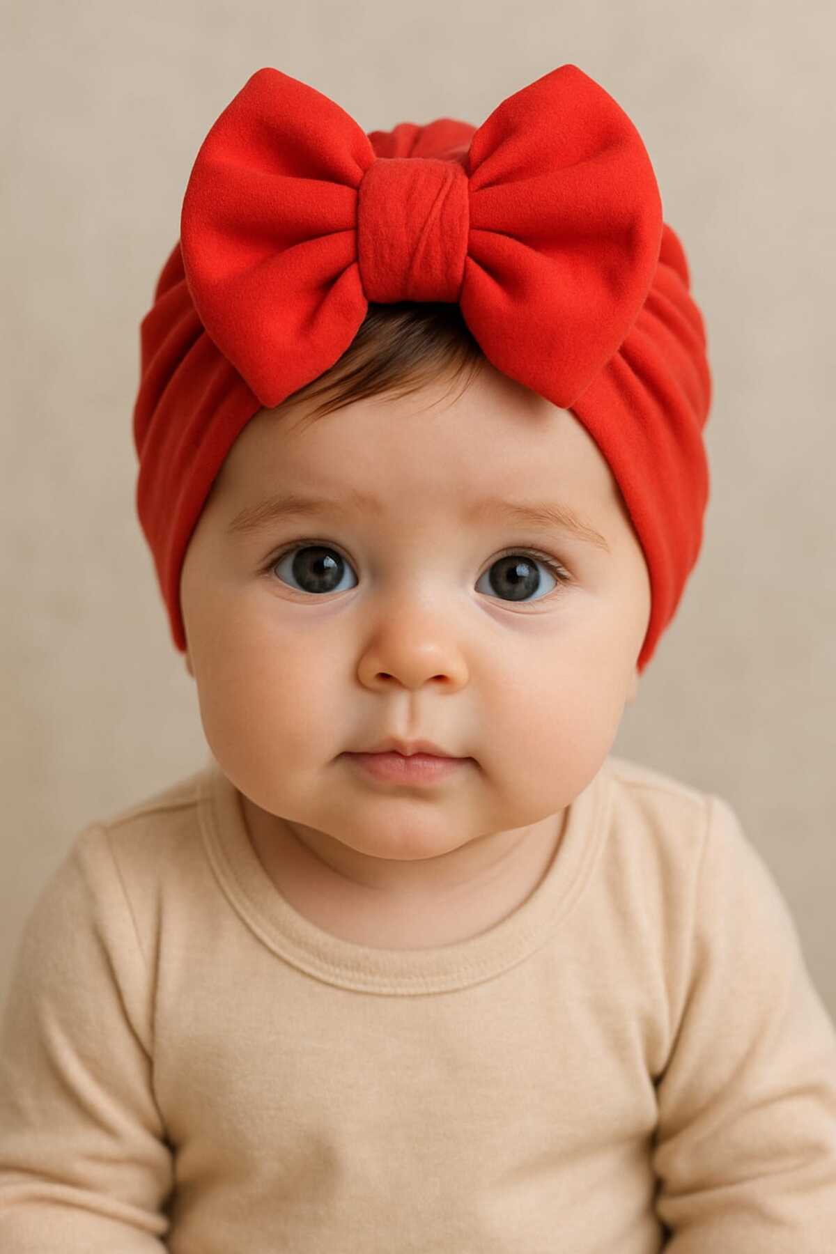 Baby Bakkal Fiyonklu Kız Bebek Bone 2 Adet fotoğrafı 3 (önizleme)